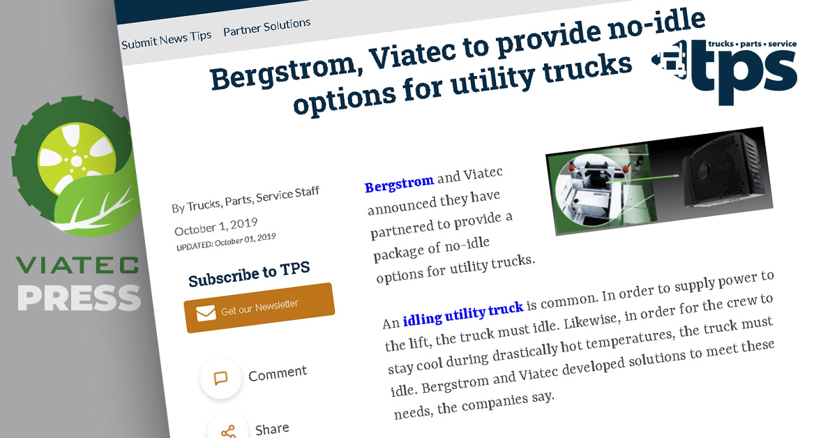 Truck Parts Service reviews SmartPTO and Partner Bergstrom