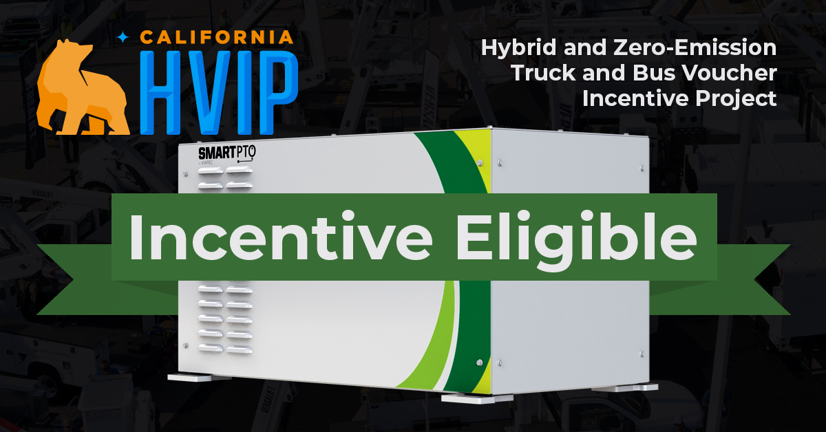 SmartPTO Becomes Eligible for Hybrid and Zero-Emission Truck and Bus Voucher Incentive Project (HVIP)